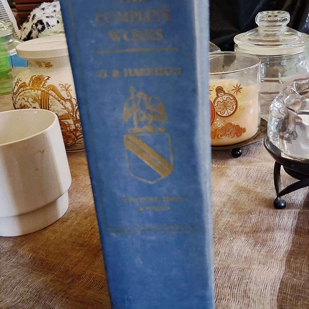 SHAKEPEARE. THE COMPLETE WORKS Classic Blue Decorative Book Accent - Blue
